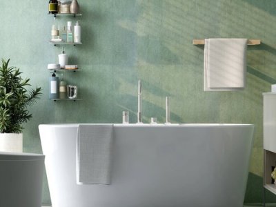 How to Wallpaper a Small Bathroom